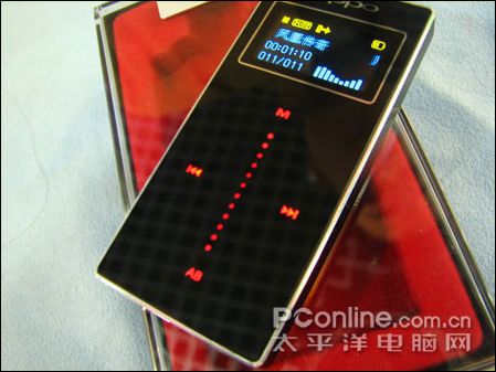 红色光感应按键