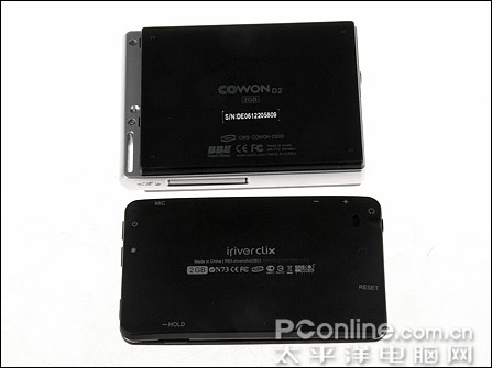 iriver clix与cowon D2对比评测