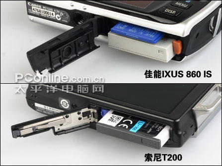索尼T200与佳能IXUS 860 IS横评