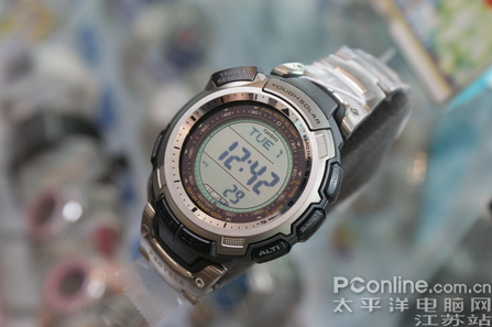 CASIO 登山超薄轻巧钛金属 PRG-110T-