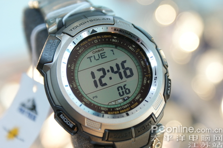 CASIO 登山超薄轻巧钛金属 PRG-110T-