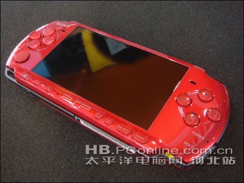 石家庄电玩PSP-3000黑红色限量版到货_永盛