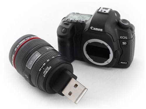 5D Mark II也疯狂 单反样式U盘推出