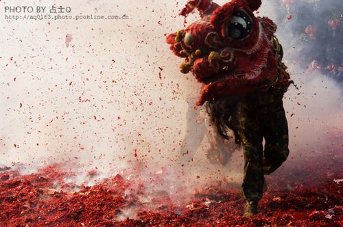 鞭炮攻狮子闹元宵(图13)