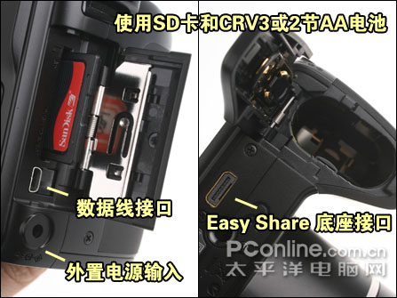柯达 Z8612 IS 评测_机身细节