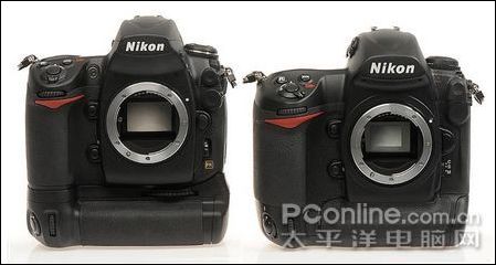 尼康D700和D3加手柄对比图