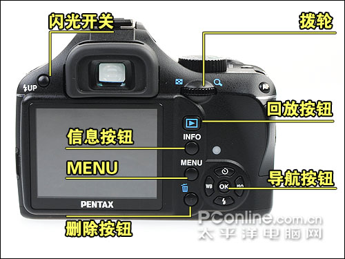 相机 相机评测 数码单反 正文  与同门师兄k200d相比,宾得k