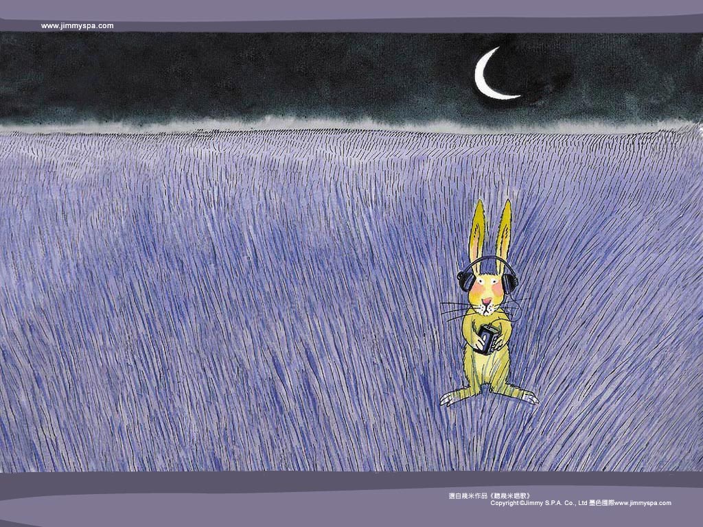 几米漫画绘本壁纸——听几米唱歌